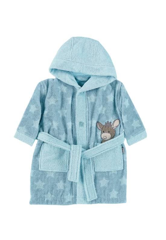 Sterntaler Bademantel Esel Emmi aus Frottee mit Kapuze, Blau