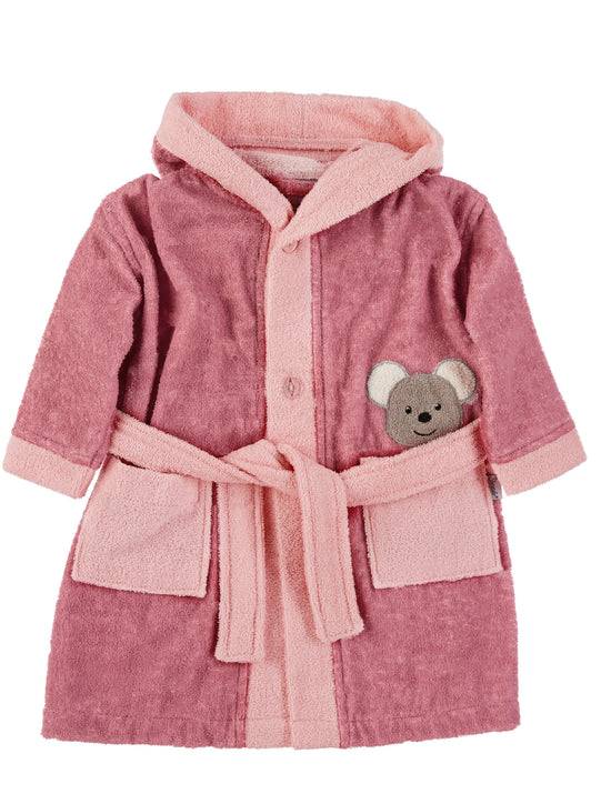 Sterntaler Bademantel Maus Mabel aus Frottee mit Kapuze, Rosa Großer Ausverkauf