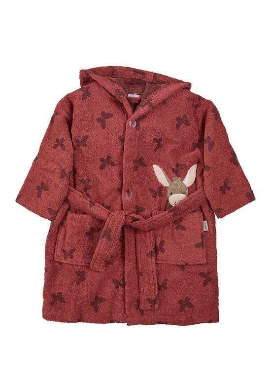 Sterntaler Bademantel Esel Emmily mit Kapuze in Hellrot Flash Sale