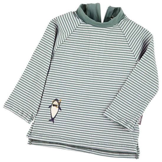 Sterntaler Langarm-Schwimmshirt in dunkelgrün mit Hai-Print Weihnachtsangebot