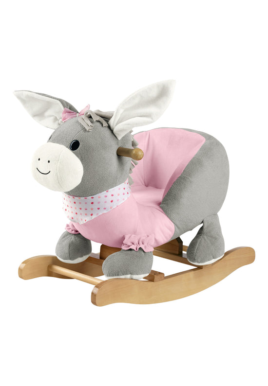 Sterntaler Schaukeltier Esel Emmi Girl in Grau und Rosa