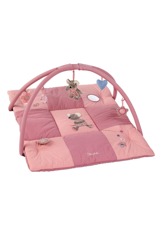 Sterntaler Spielbogen Maus Mabel in Rosa mit Krabbeldecke