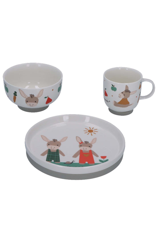 Sterntaler Porzellan-Geschirr-Set Emmis Garden 3-teilig