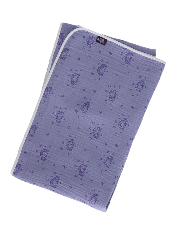 Sterntaler Babydecke, Musselin allover Motiv Schlummerschaf