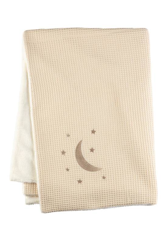 Sterntaler Babydecke mit Motiv Himmelskörper in ecru