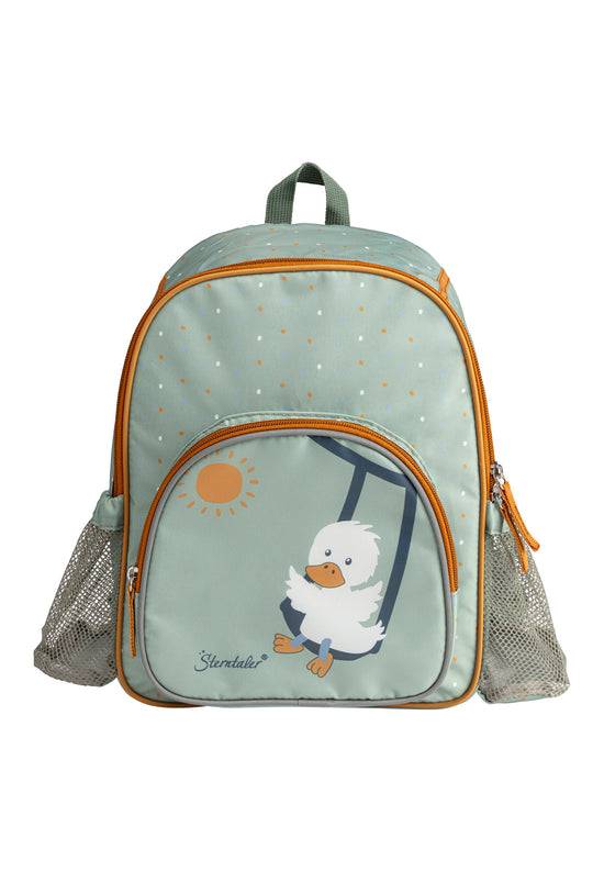 Sterntaler Kinderrucksack mit Motiv Ente Edda in steingrün, 5L