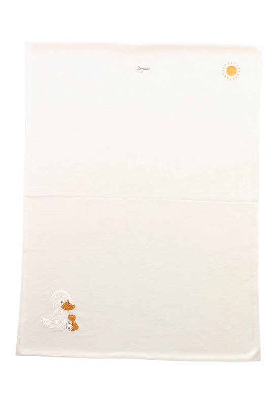 Sterntaler Babydecke Ente Edda aus wärmendem Microfleece in ecru Kostenloser Versand