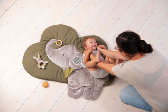 Sterntaler Krabbeldecke Motiv Wolke mit Elefant Eddy, Grau Zeitlich begrenztes Angebot