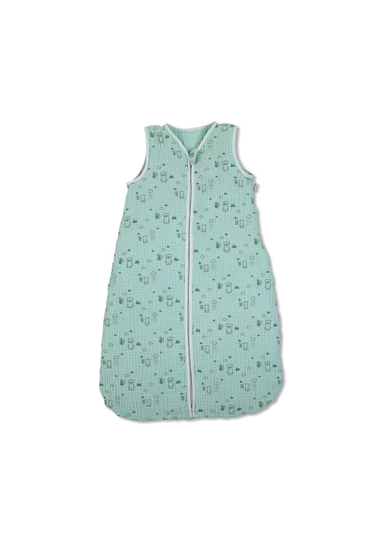 Sterntaler Musselin-Schlafsack 90cm Ben in Türkis, 1,00 TOG