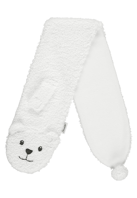 Sterntaler Kinderschal aus Teddyplüsch mit Tiergesicht Eisbär Neueste Mode