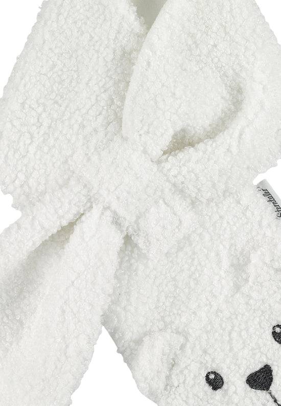 Sterntaler Kinderschal aus Teddyplüsch mit Tiergesicht Eisbär Neueste Mode