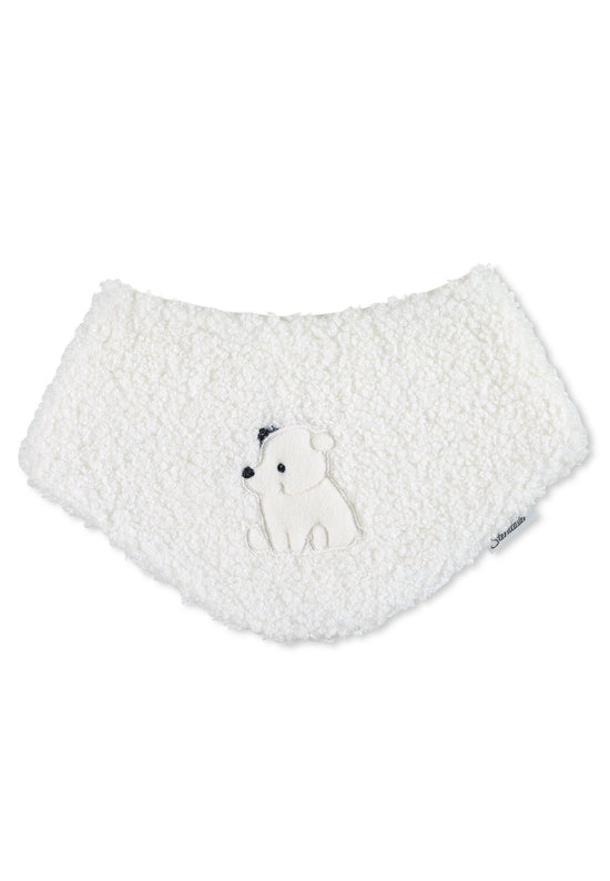 Sterntaler Halstuch aus Teddyplüsch mit Stickmotiv Eisbär