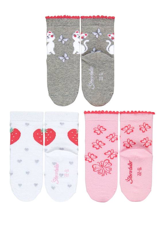 Sterntaler Kindersocken 7er-Box Mädchen in Hellgrau melange 50% Rabatt für begrenzte Zeit