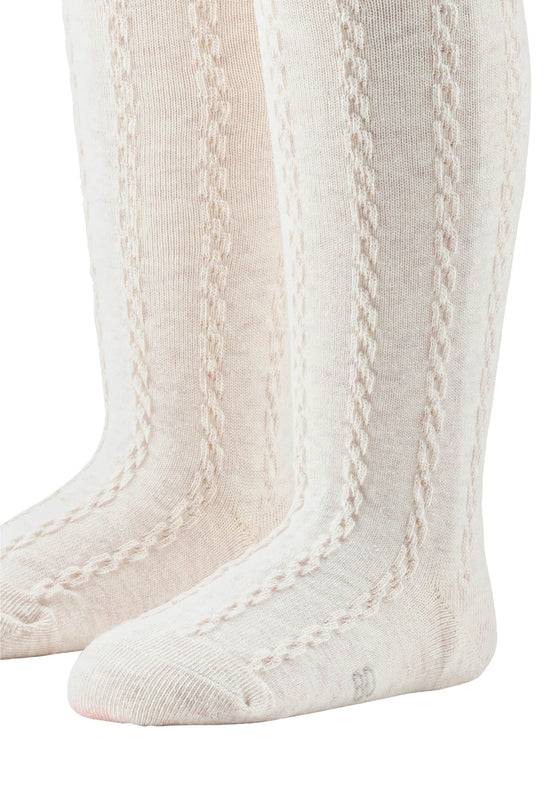 Sterntaler Baumwoll-Mischgewebe Strumpfhose mit Zopfmuster Auslauf