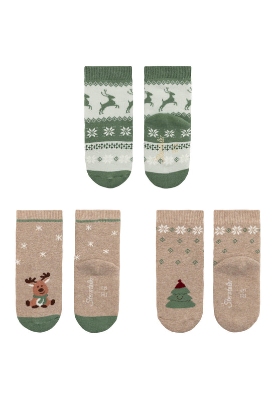 Sterntaler Socken 3er Pack Weihnachten aus Baumwoll-Mix Günstiger Verkauf