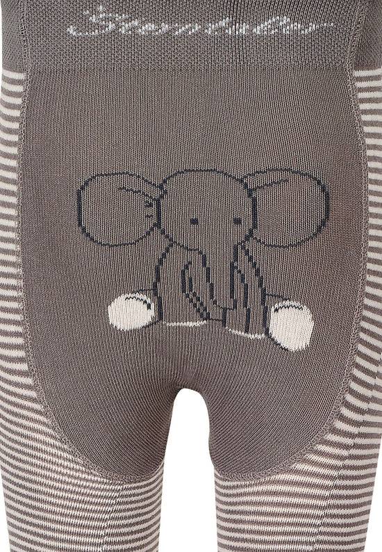 Sterntaler Krabbelstrumpfhose mit Po-Motiv Elefant Eddy, Grau Blitzverkäufe