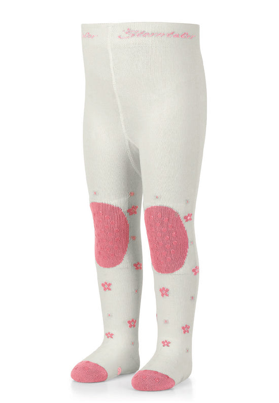 Sterntaler Krabbelstrumpfhose Mabel mit Po-Motiv in Ecru