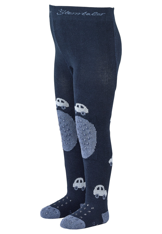Sterntaler Krabbelstrumpfhose Auto mit Po-Motiv in Marine