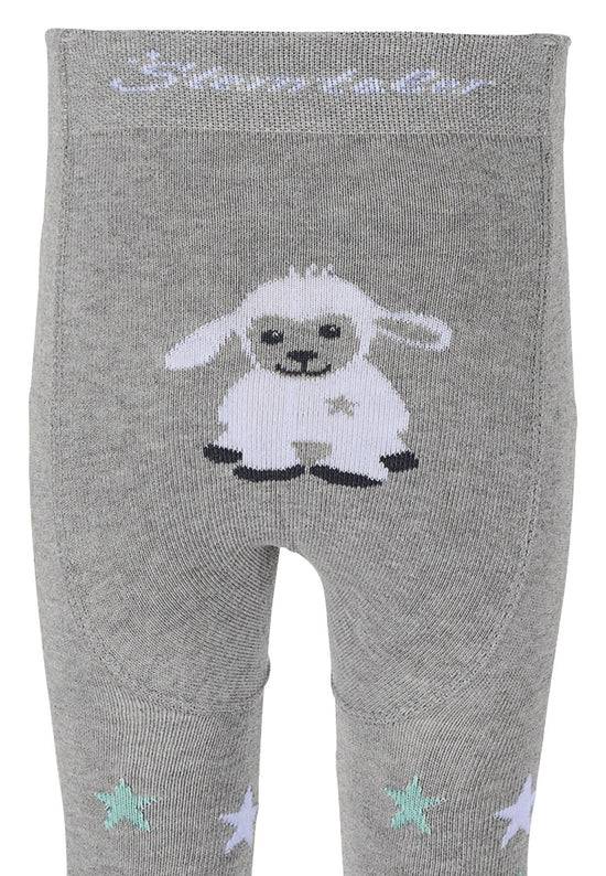 Sterntaler Krabbelstrumpfhose Stanley mit Po-Motiv in Silber Fabrikpreis