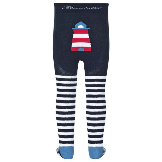 Sterntaler Krabbelstrumpfhose Leuchtturm mit Ringel in marine Sonderangebot