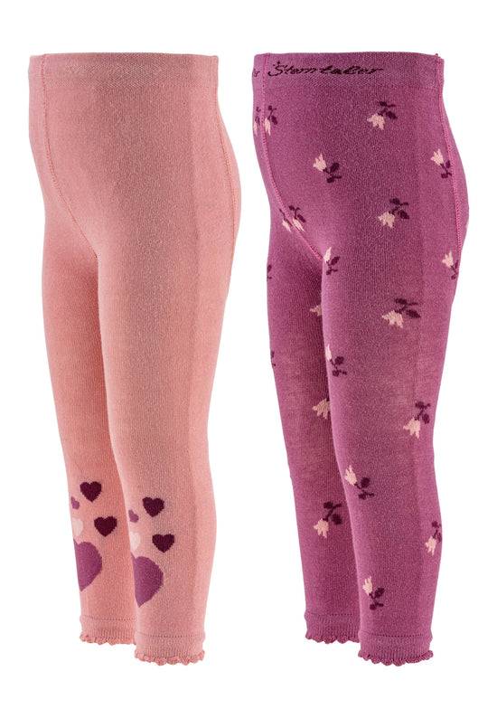 Sterntaler Leggings Herzen im 2er-Pack aus Baumwoll-Mix