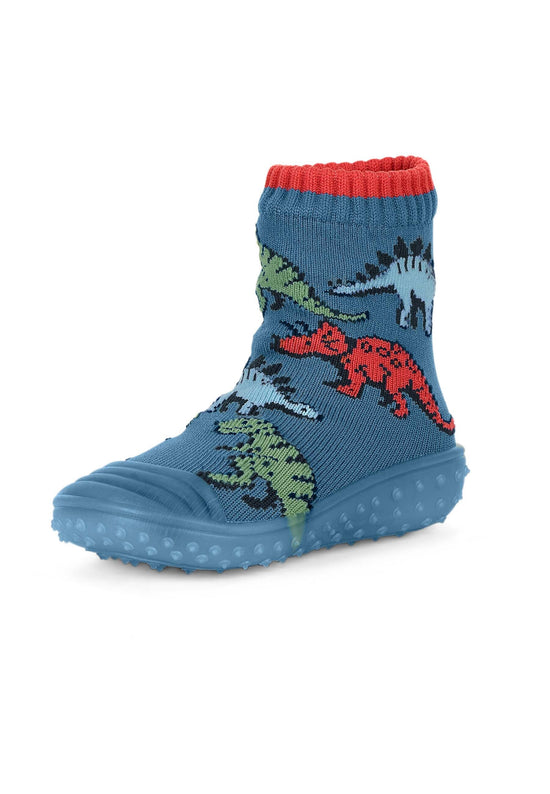 Sterntaler Adventure-Socks mit Motiv Dinos in Mittelblau