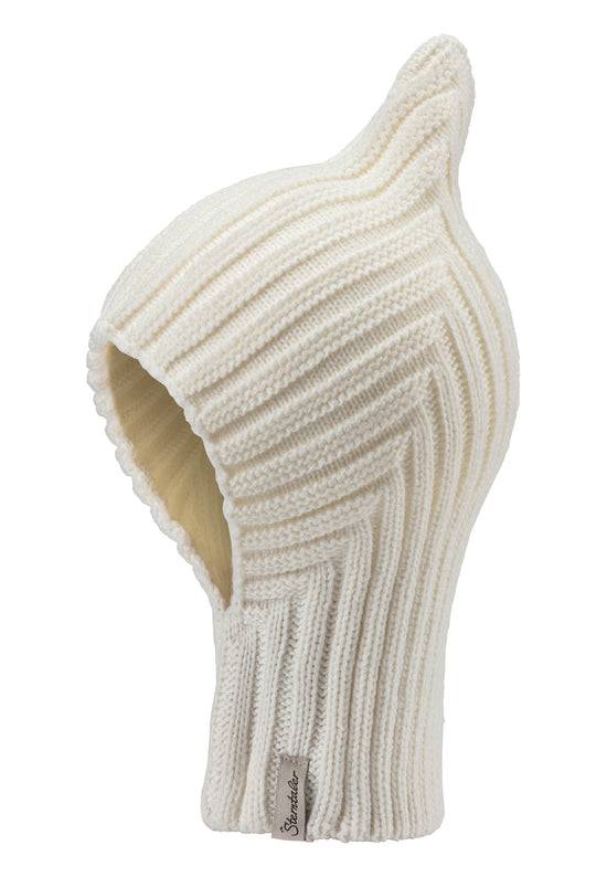 Sterntaler Mütze aus Strickware und Diagonalem Design