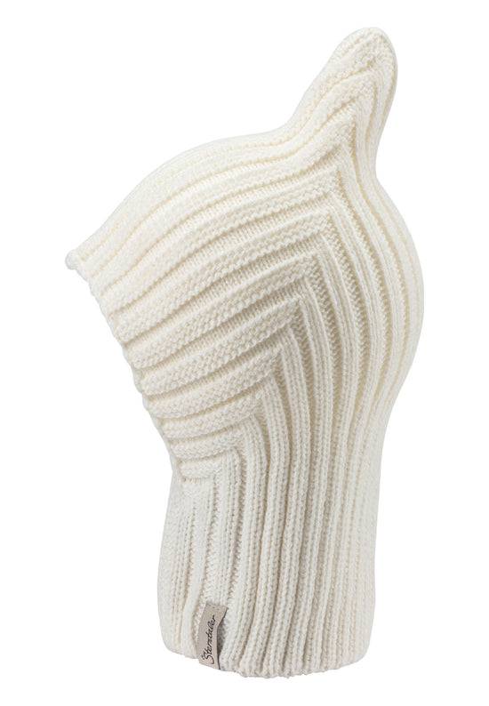 Sterntaler Mütze aus Strickware und Diagonalem Design Lagerräumung