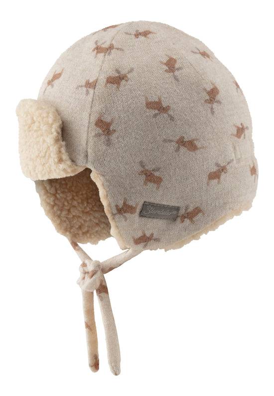 Sterntaler Fliegermütze Rentiere gefüttert mit Baumwollteddy Bestseller