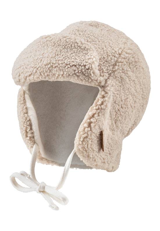 Sterntaler Fliegermütze aus Teddyplüsch mit Baumwollfleece-Futter