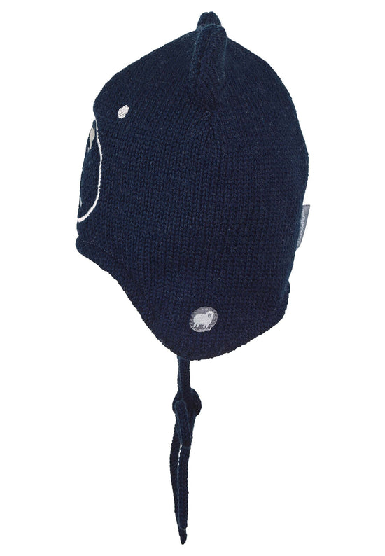 Sterntaler Strickmütze aus Wolle (Merino) mit Bärengesicht Bis zu 50% Rabatt