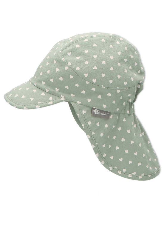 Sterntaler Schirmmütze mit Nackenschutz und Herzdruck,UV50+