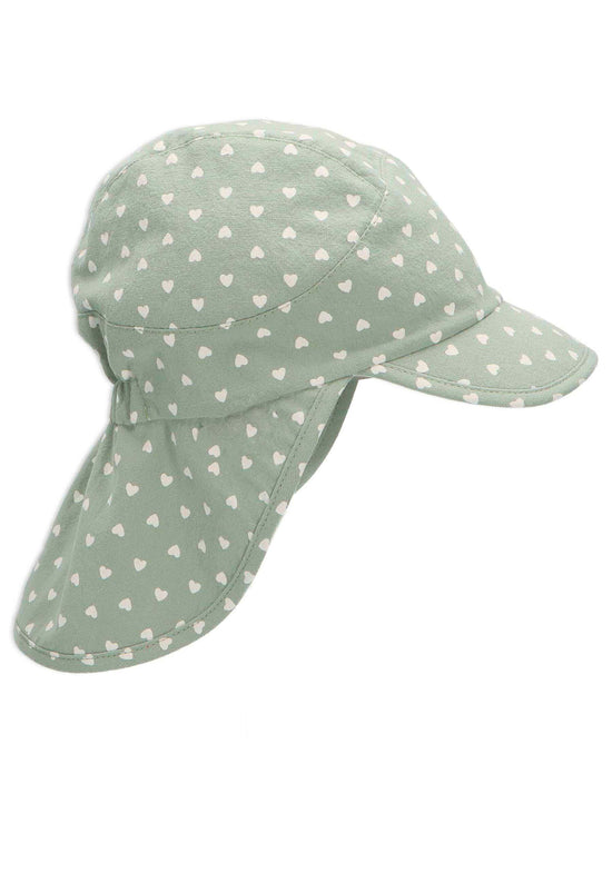 Sterntaler Schirmmütze mit Nackenschutz und Herzdruck,UV50+ Nur für heute