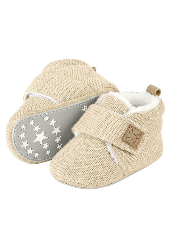 Sterntaler Babykrabbelschuhe aus Strick mit Klettverschluss