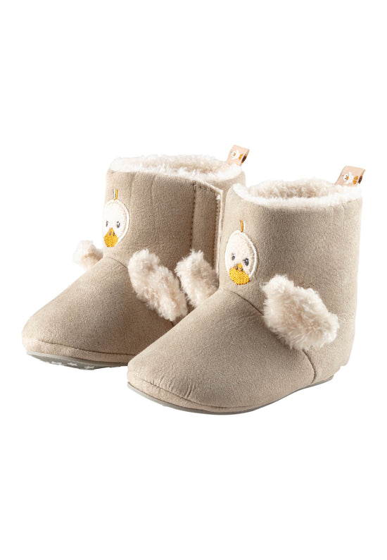 Sterntaler Babystiefel aus Textil mit Ente Edda Motiv