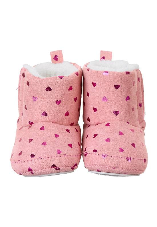 Sterntaler Baby-Stiefel aus gewebtem Velour mit Print Herzen Speichern exportieren