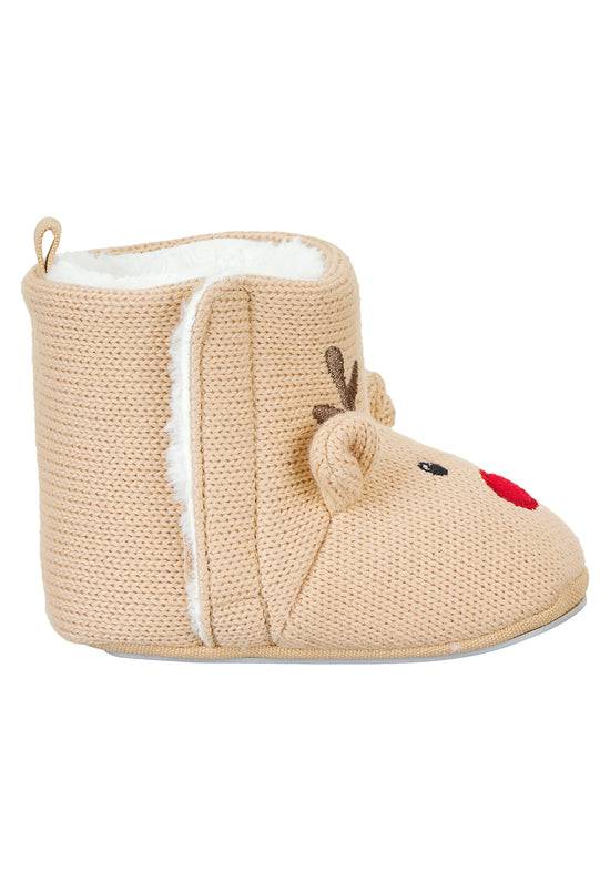 Sterntaler Babystiefel in Strickoptik mit Motiv Rentier Günstig kaufen