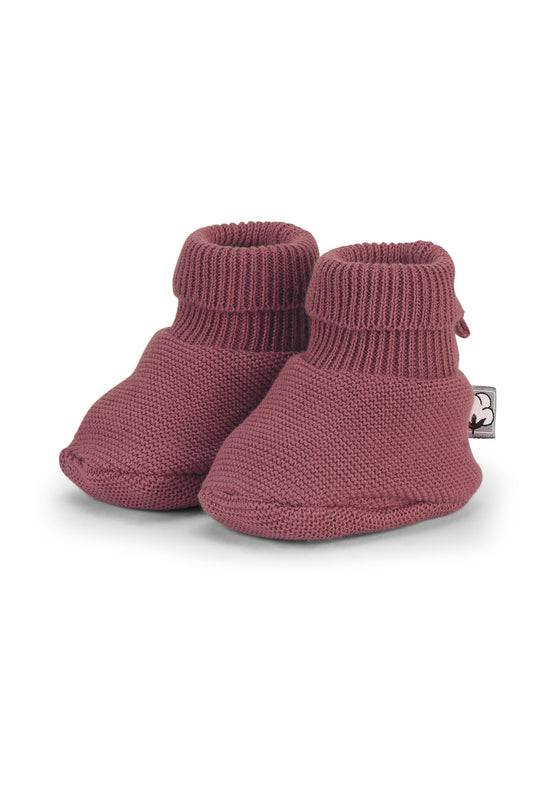 Sterntaler GOTS Strick-Schuh in Grün, Marine, Rosa oder Grau