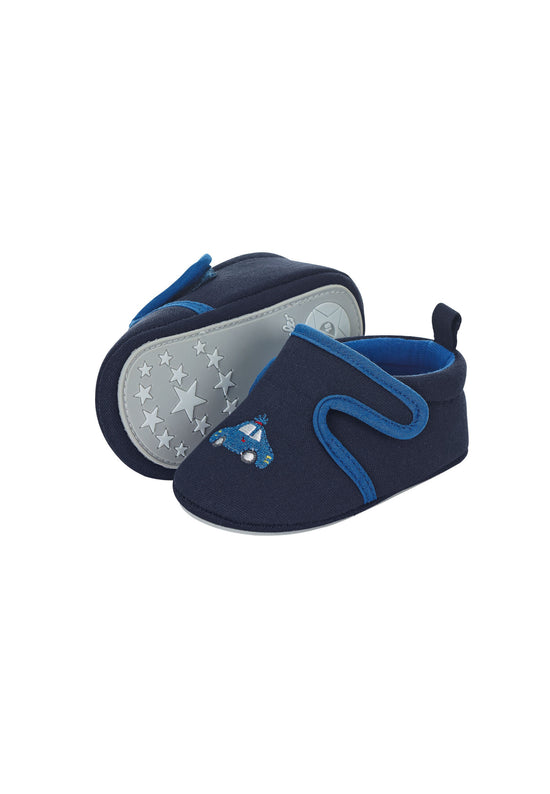 Sterntaler Baby-Krabbelschuh Auto aus Canvas in Marine Begrenztes Angebot