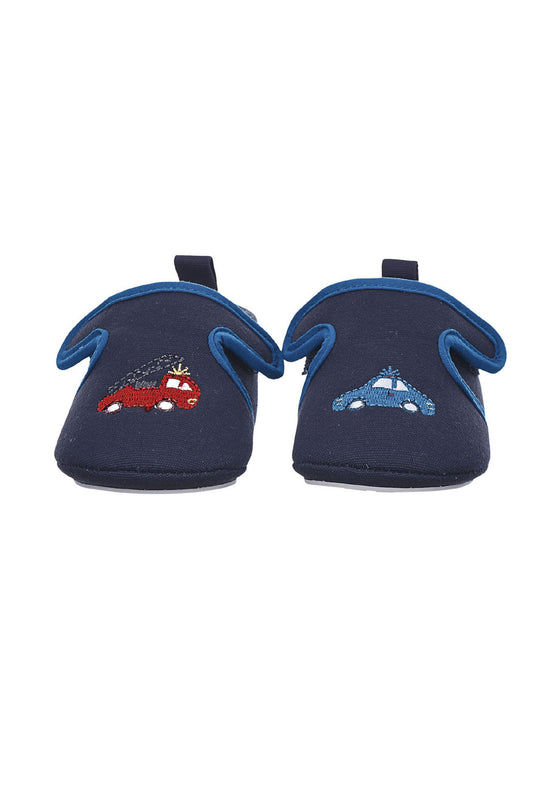 Sterntaler Baby-Krabbelschuh Auto aus Canvas in Marine Begrenztes Angebot