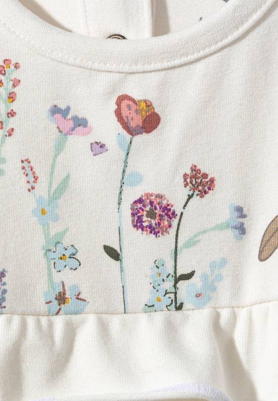 Sterntaler Baby Body Hase Happy mit kurzen Puffärmeln in ecru Vatertagsangebot