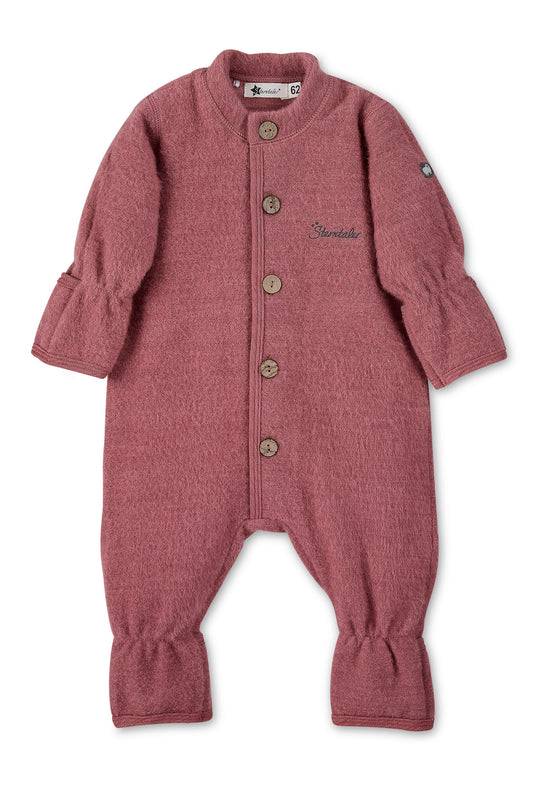 Sterntaler Overall aus Wolle (Merino) m. Hand- und Fußstulpen