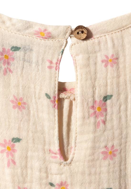 Sterntaler Baby Body bedruckt mit Gänseblümchen in ecru Zeitlich begrenztes Angebot