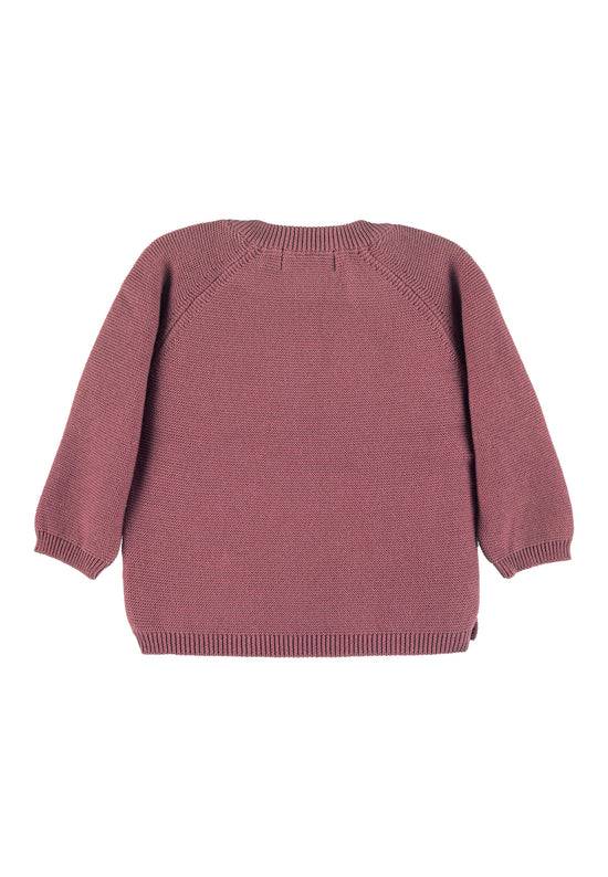 Sterntaler GOTS Strick-Jacke in Flieder oder Rosa mit Motiv Große Rabatte