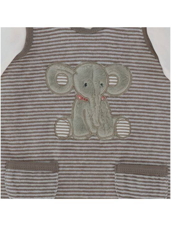 Sterntaler Baby Strampler aus Nicki, Motiv Elefant Eddy, Grau Saisonale Angebote