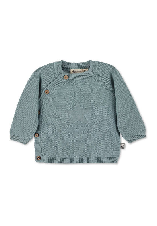 Sterntaler GOTS Strick-Jacke uni in Grün, Marine oder Grau Riesige Ersparnisse