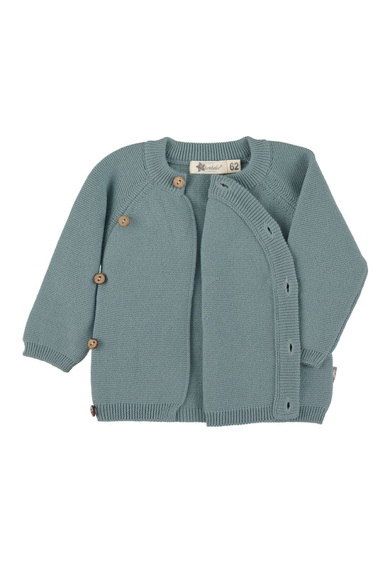 Sterntaler GOTS Strick-Jacke uni in Grün, Marine oder Grau Riesige Ersparnisse