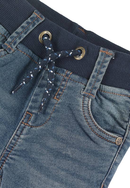 Sterntaler Jeanshose aus elastischem Sweat Denim in Marine Super Sparpreis