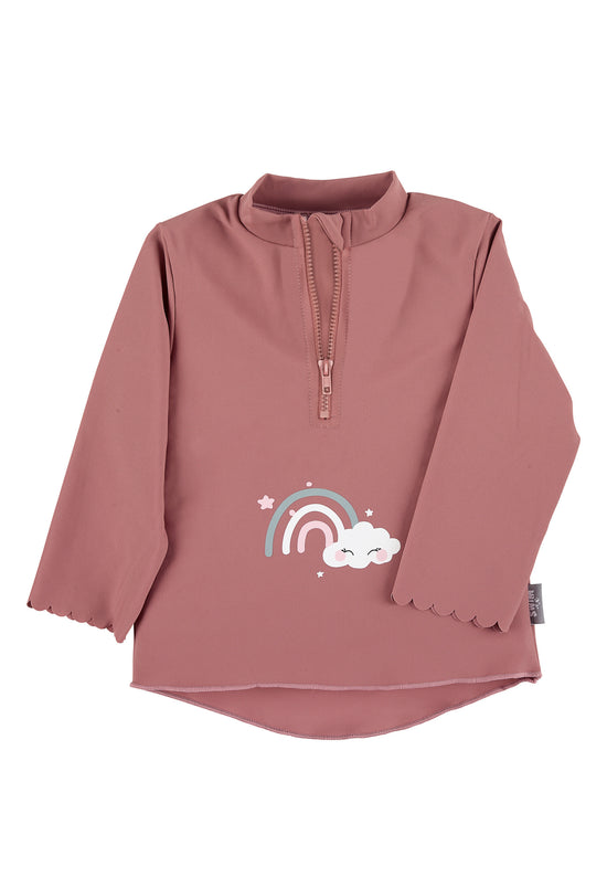 Sterntaler Langarm-Schwimmshirt in rosa mit Regenbogen-Motiv Wochenangebot