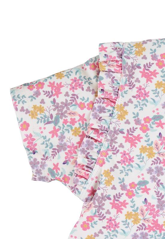 Sterntaler Schwimmoverall bedruckt mit Blumen in ecru Nur noch ein Tag übrig